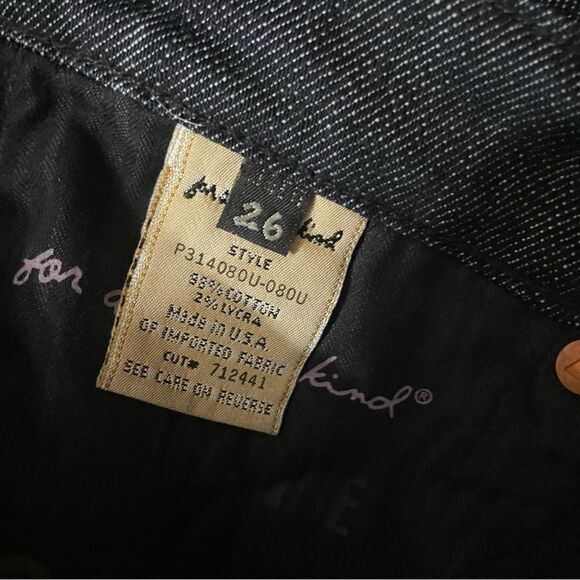 7 For All Mankind Skull Crop Low-Rise Jeans Size 26 - Picture 11 of 12